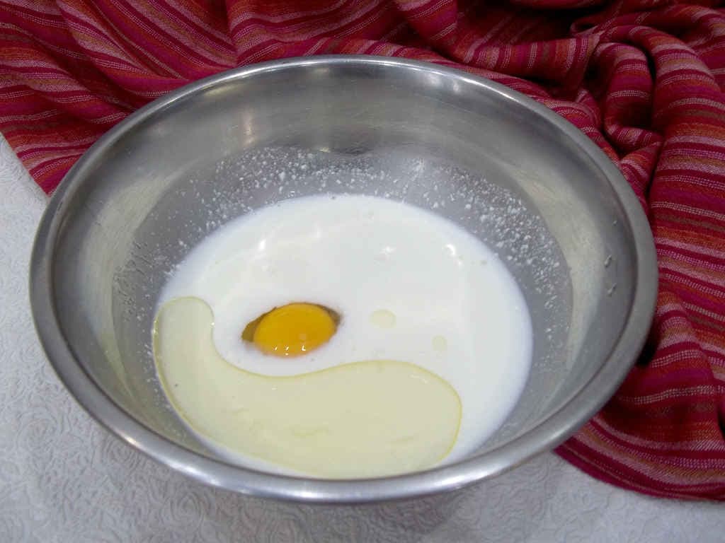 Яйцо с молоком